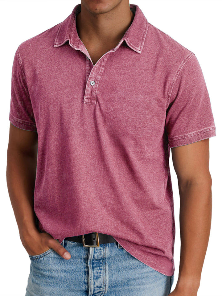 Men's Classic Cotton Polo Shirt - Casual Everyday Wear