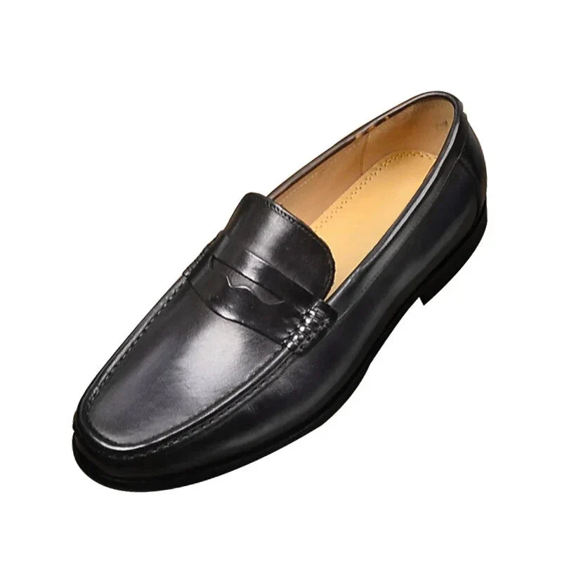 Women's Faux Leather Slip-On Loafers - Formal Occasion