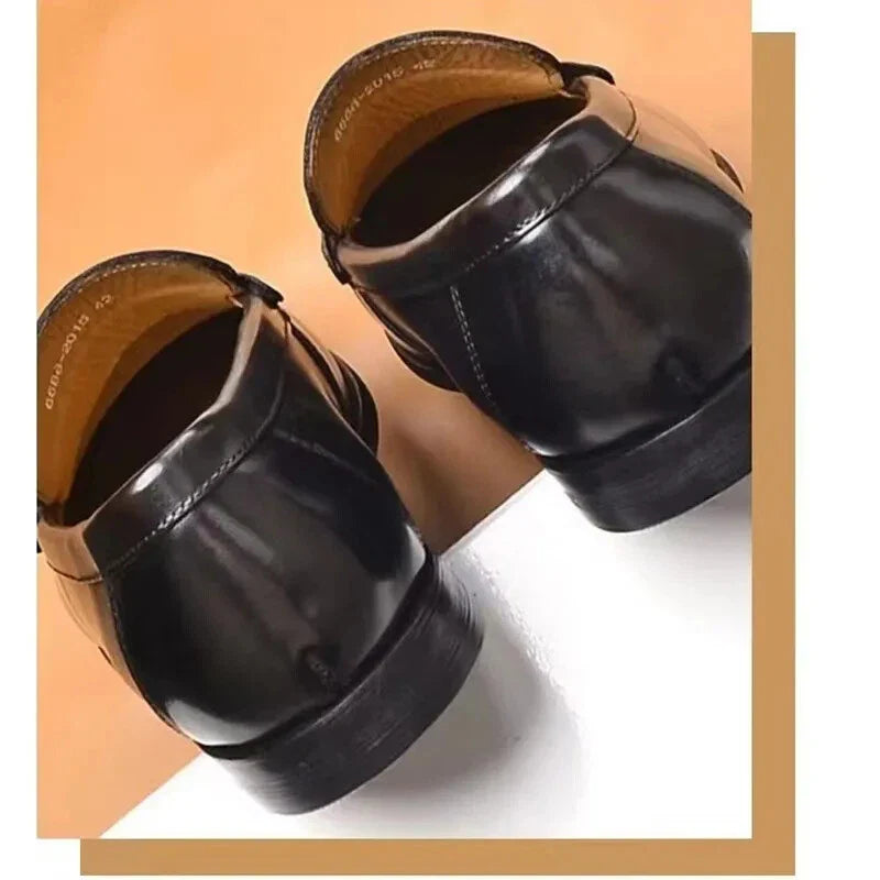 Women's Faux Leather Slip-On Loafers - Formal Occasion