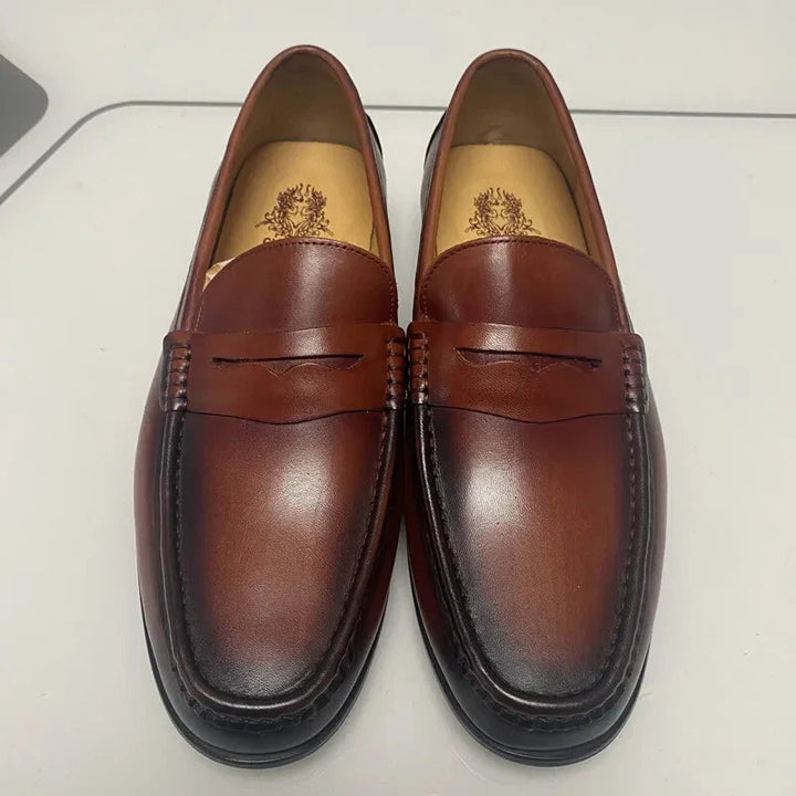 Women's Faux Leather Slip-On Loafers - Formal Occasion