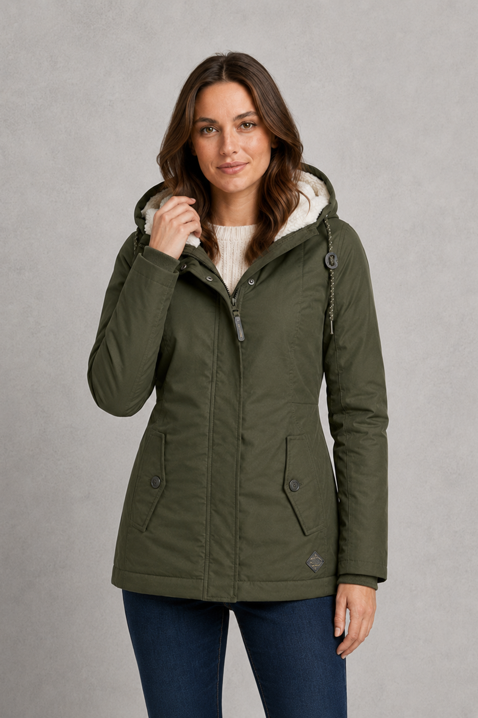 Women's Longline Waterproof Hooded Coat