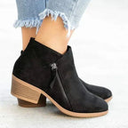 Women's Side-Zip Ankle Boots - Timeless Design