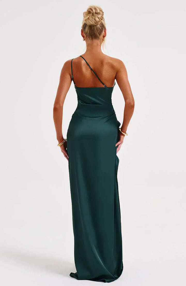 Women's Asymmetric Chiffon Maxi Dress - Evening Occasion