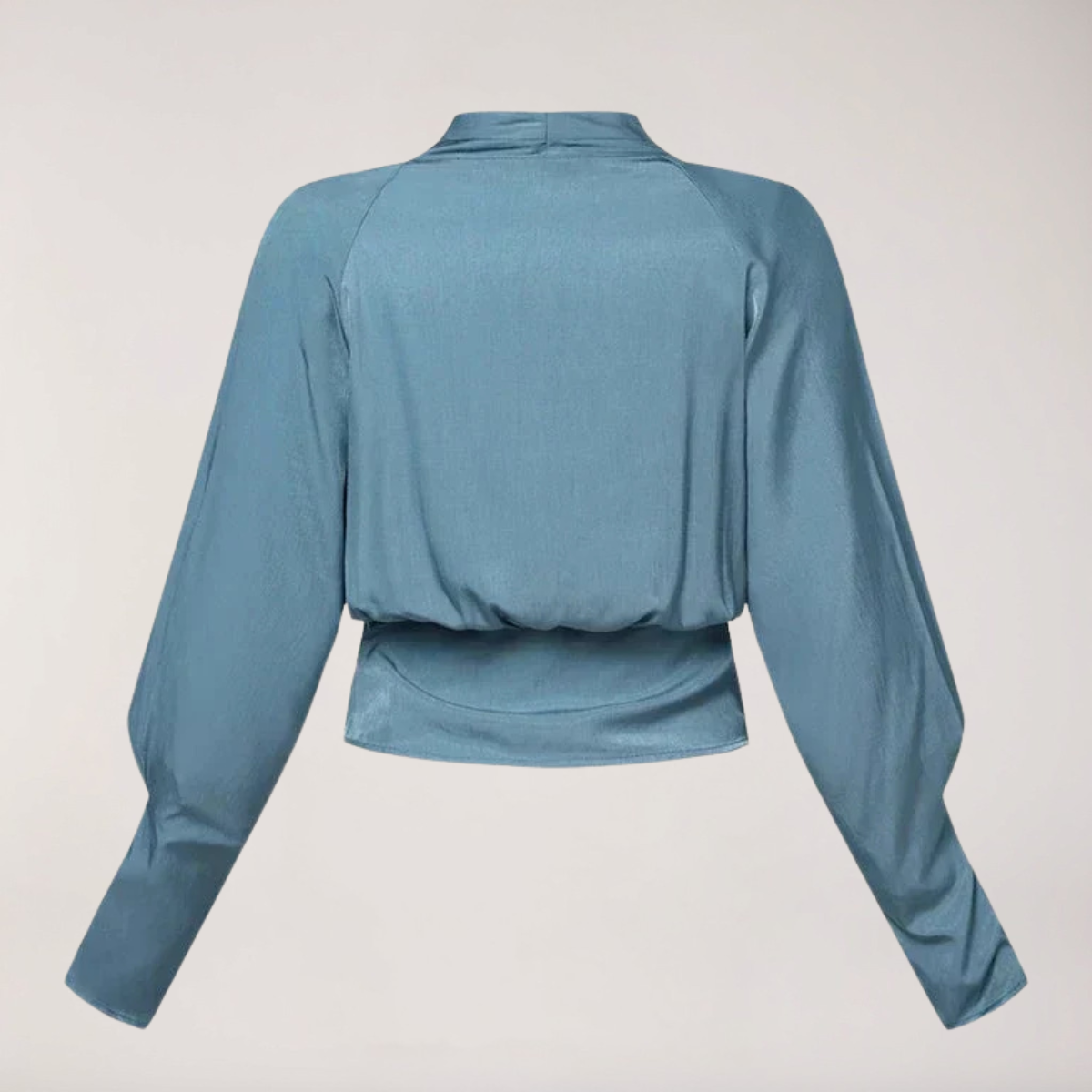 Women's V-neck Puff Sleeve Top - Casual Summer