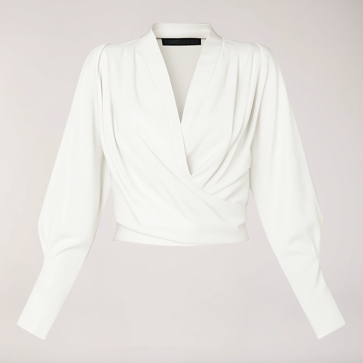 Women's V-neck Puff Sleeve Top - Casual Summer