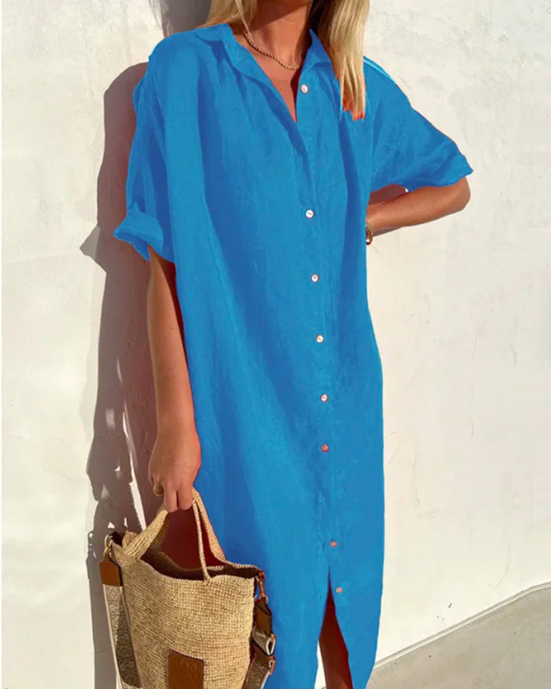 Women's Floral Chiffon Maxi Dress - Summer Casual