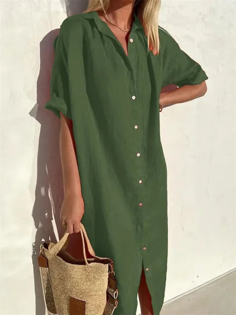 Women's Floral Chiffon Maxi Dress - Summer Casual