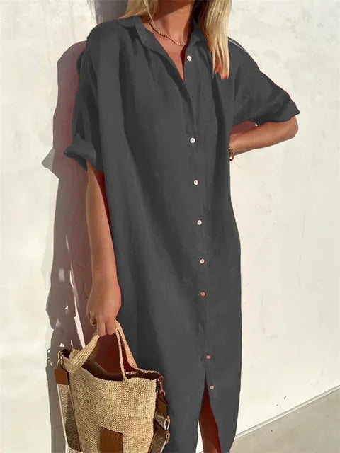 Women's Floral Chiffon Maxi Dress - Summer Casual