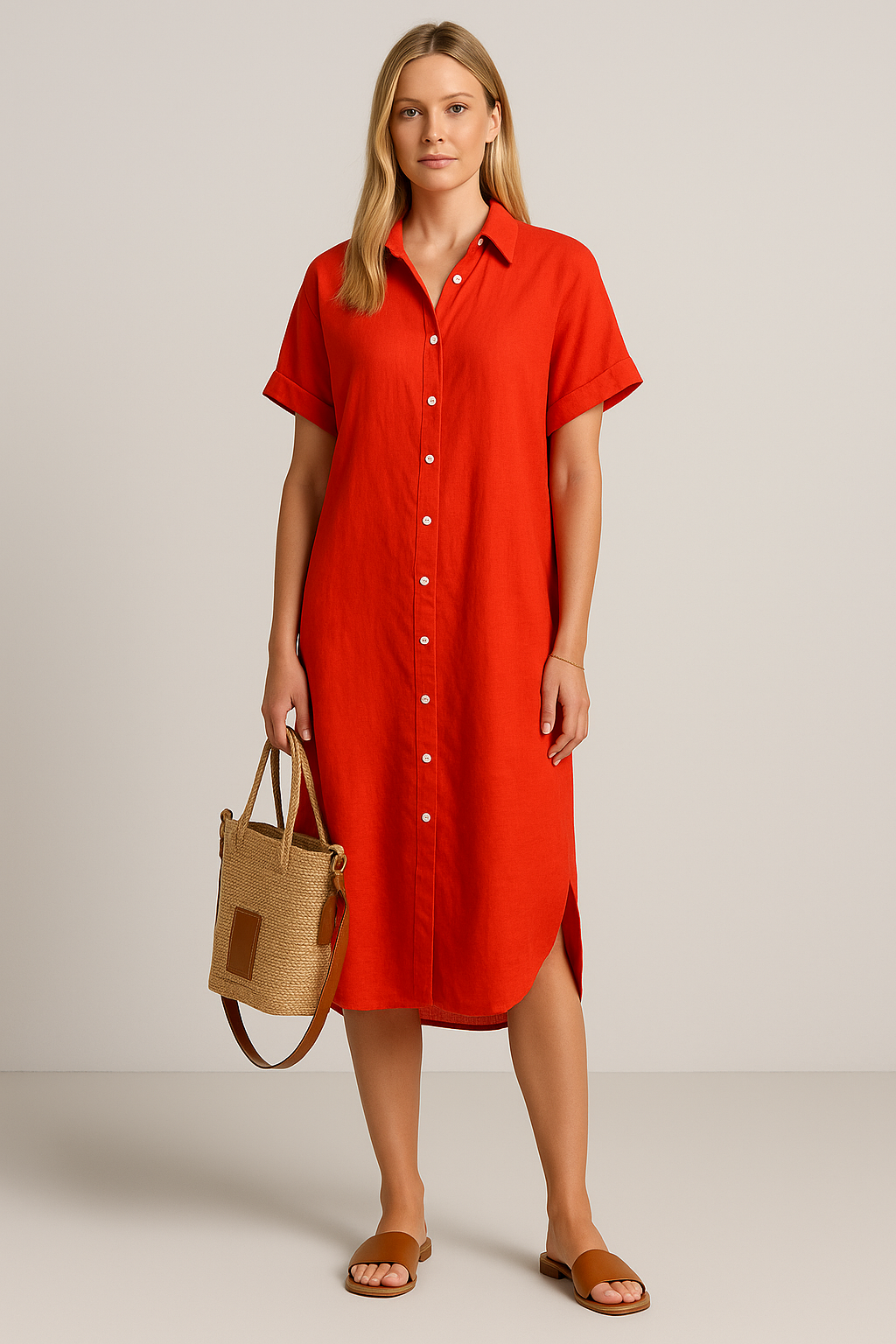 Women's Floral Chiffon Maxi Dress - Summer Casual