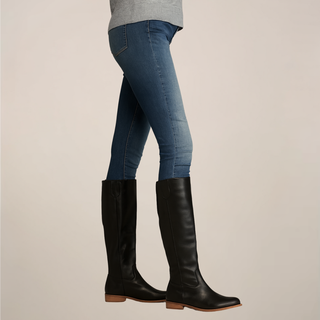 Women's Classic Knee-High Boots - Relaxed Fit