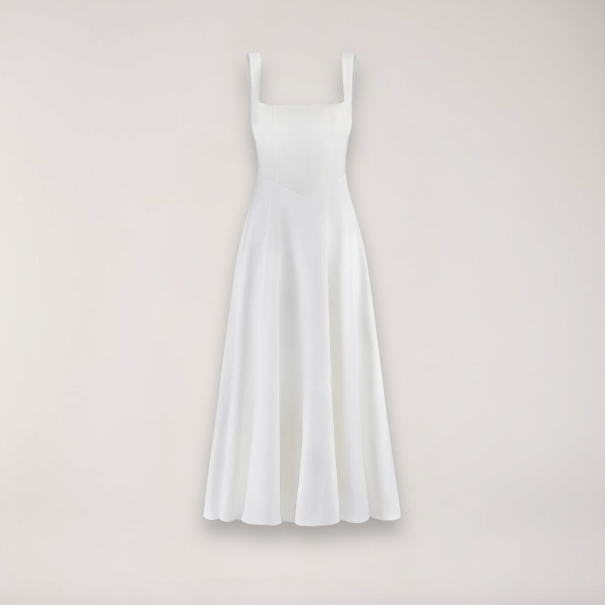 Women's Midi Dress - Cinched Waist - Flattering Fit
