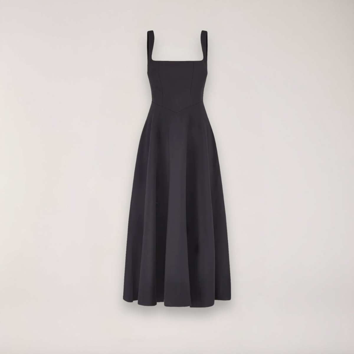 Women's Midi Dress - Cinched Waist - Flattering Fit
