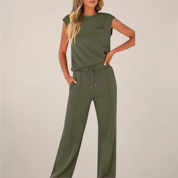 Women's Floral Crop Top and Shorts Set - Summer Casual