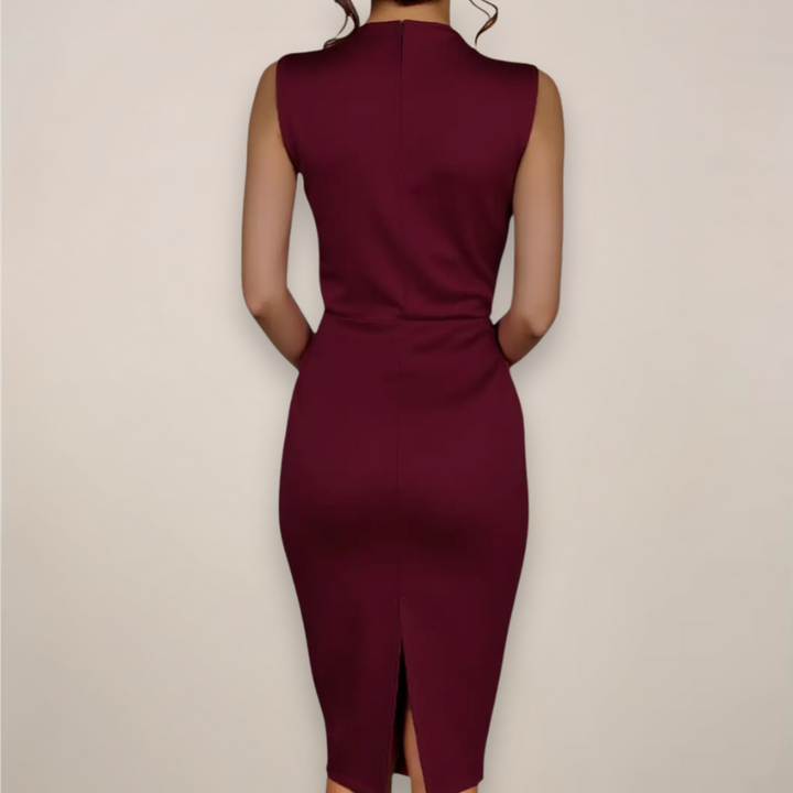 Women's Wrap Midi Dress - Lightweight for Work and Events