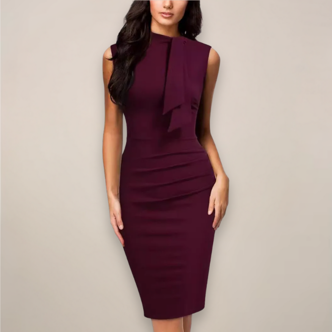 Women's Wrap Midi Dress - Lightweight for Work and Events