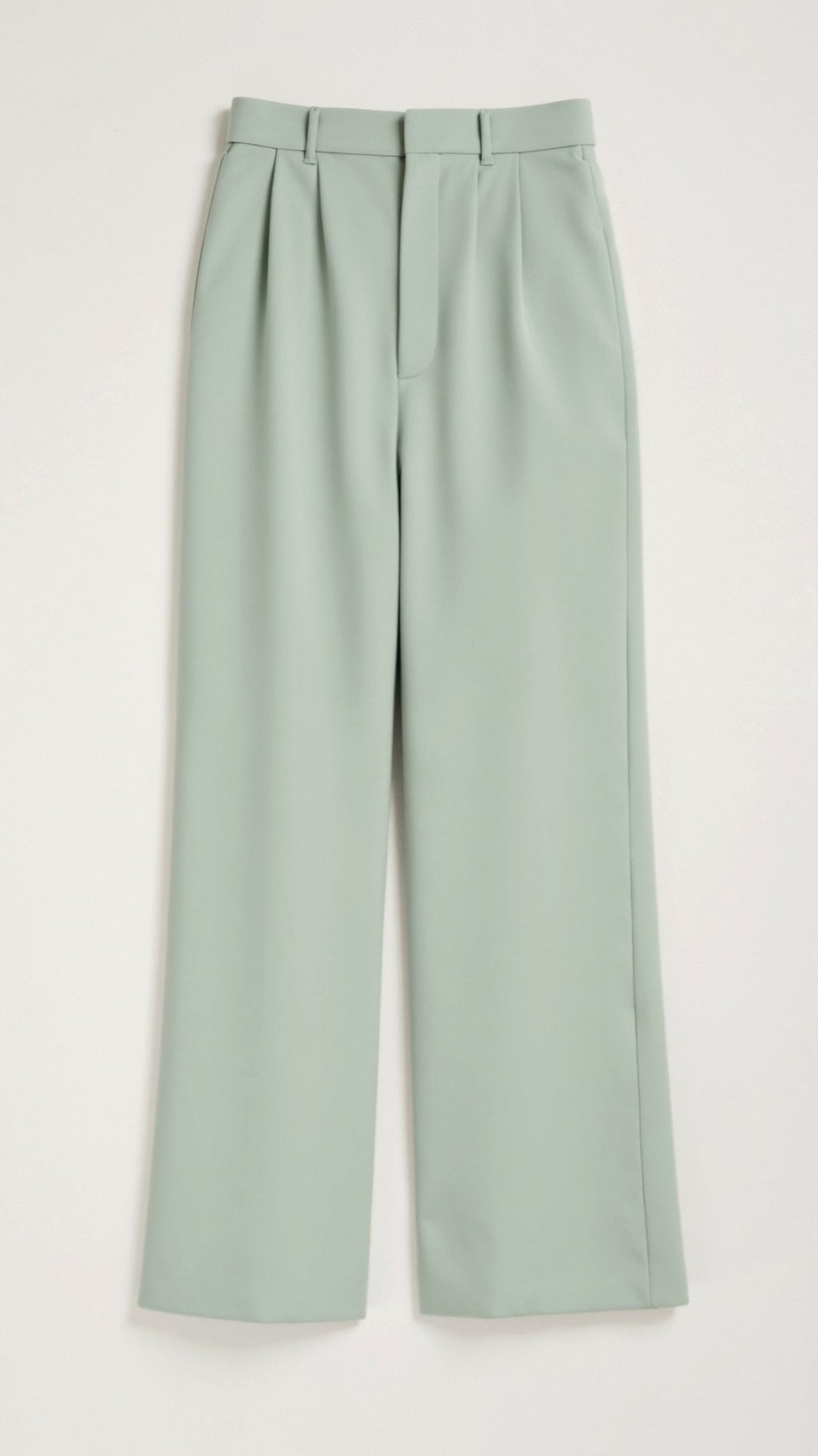 Women's Pleated High Waisted Pants - Relaxed Fit