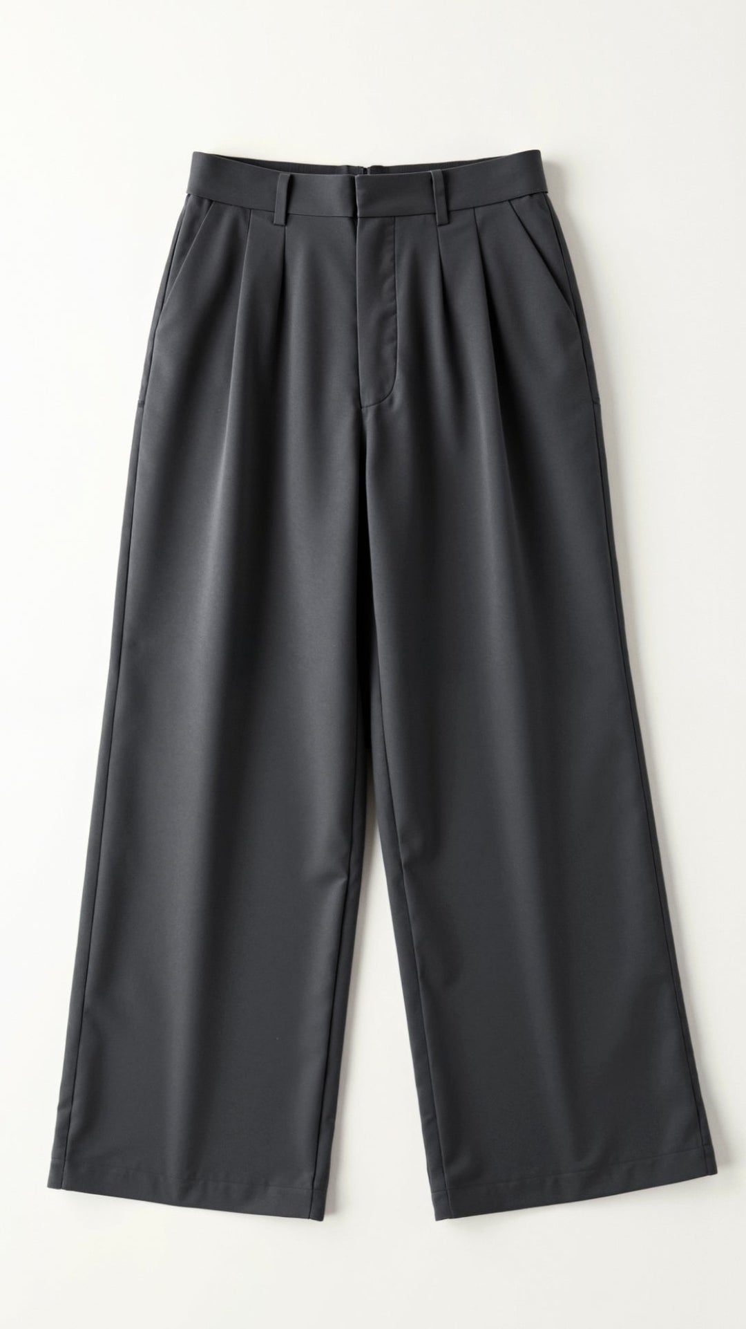 Women's Pleated High Waisted Pants - Relaxed Fit