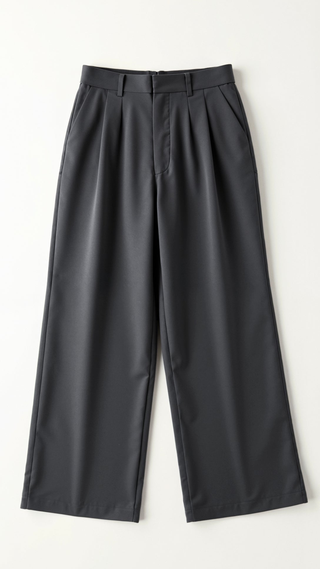 Women's Pleated High Waisted Pants - Relaxed Fit