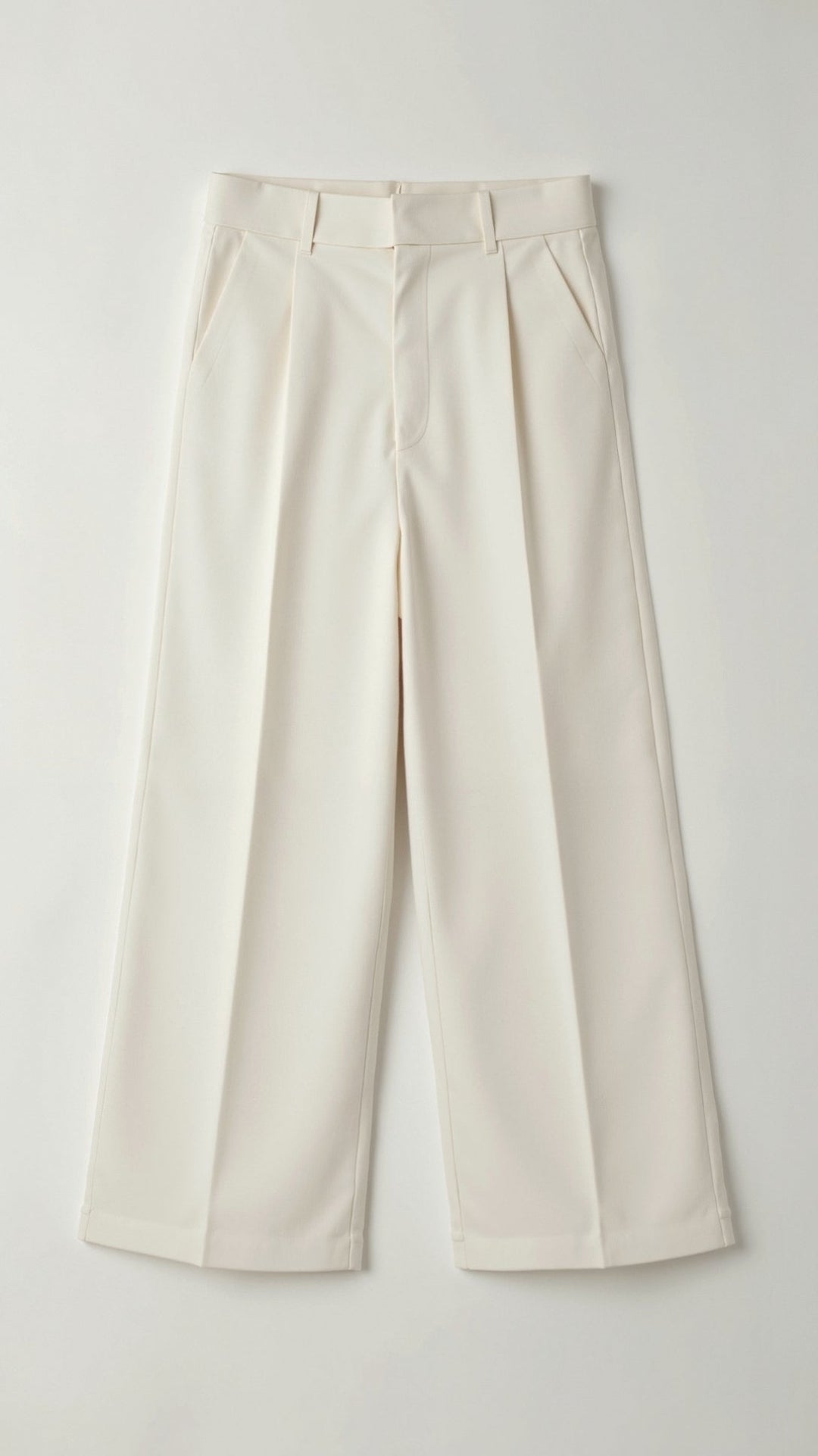 Women's Pleated High Waisted Pants - Relaxed Fit
