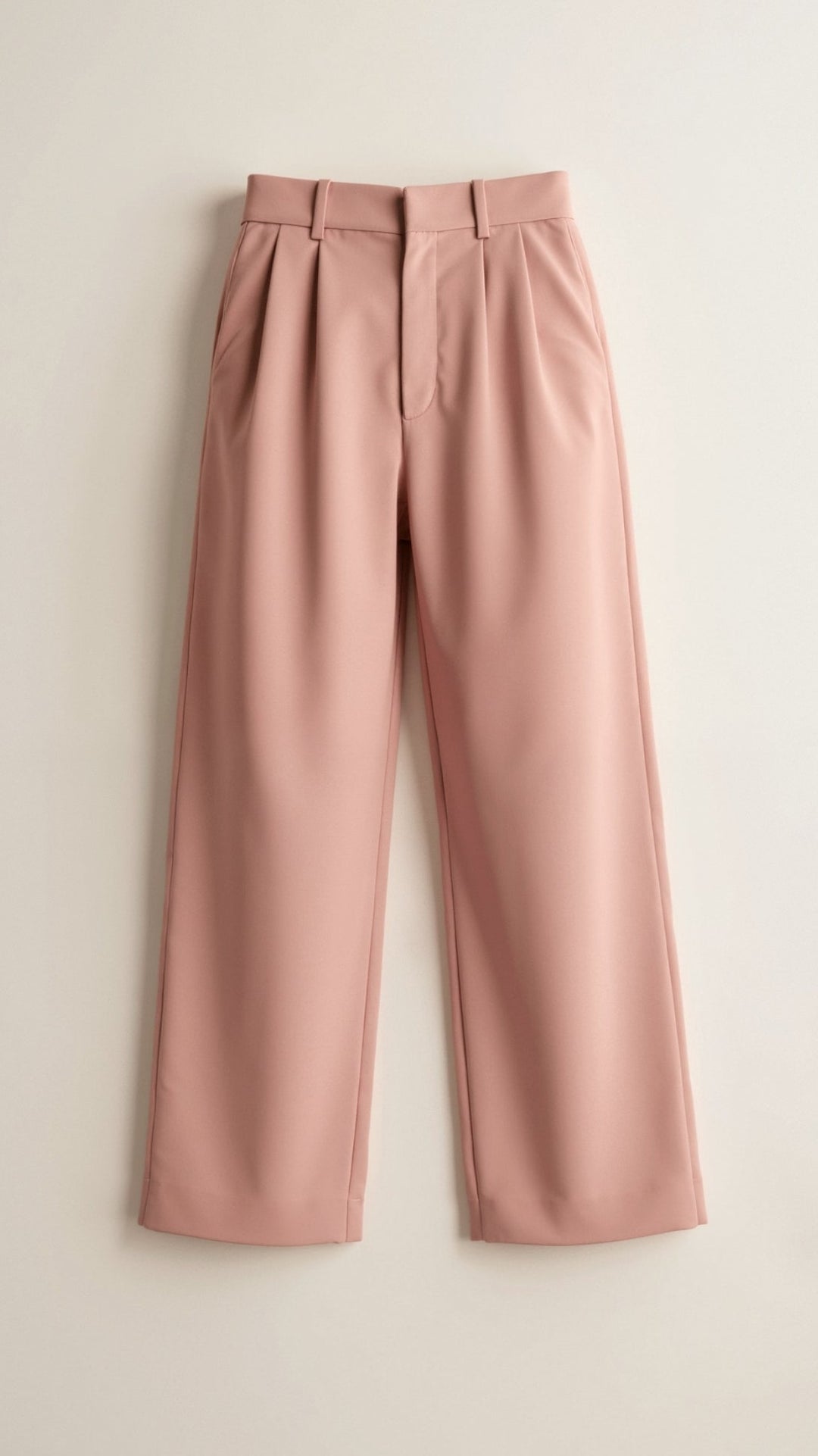 Women's Pleated High Waisted Pants - Relaxed Fit