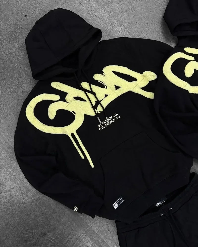 Men's Oversized Y2K Harajuku Letter Hoodie - Unisex Streetwear