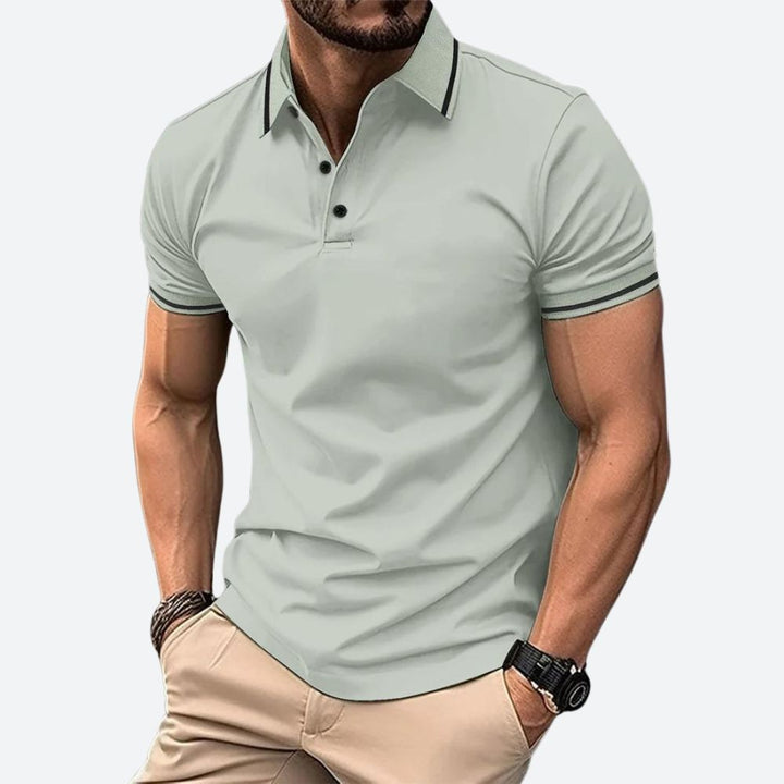 Men's Short-Sleeved Polo Shirt - Casual Summer