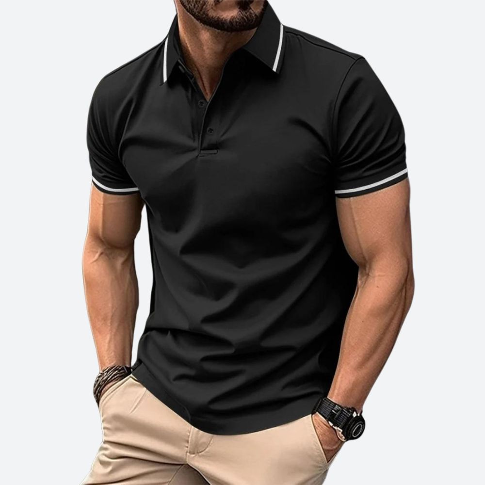 Men's Short-Sleeved Polo Shirt - Casual Summer