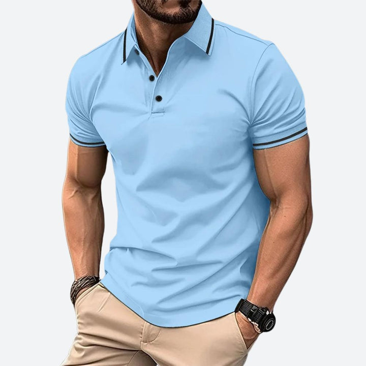 Men's Short-Sleeved Polo Shirt - Casual Summer