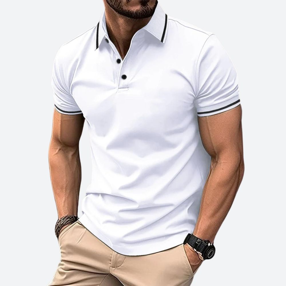 Men's Short-Sleeved Polo Shirt - Casual Summer