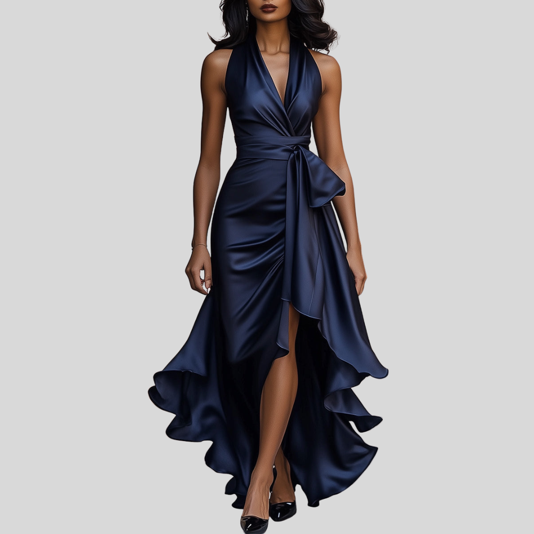 Amber | Women's Elegant Satin Maxi Dress