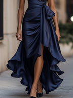 Amber | Women's Elegant Satin Maxi Dress