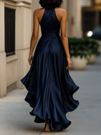 Amber | Women's Elegant Satin Maxi Dress