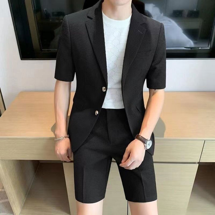 Men's Relaxed Fit Blazer and Shorts Set - Summer Casual
