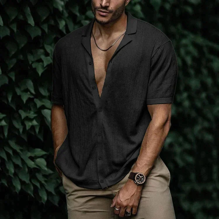 Men's Casual Lightweight Linen Shirt - Summer Fashion