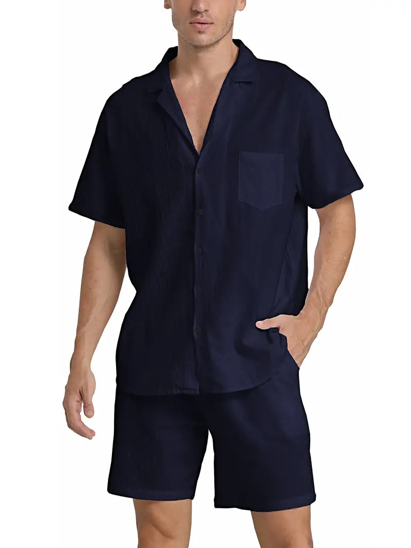 Rhys | Men's Stylish Casual Button-Up Shirt