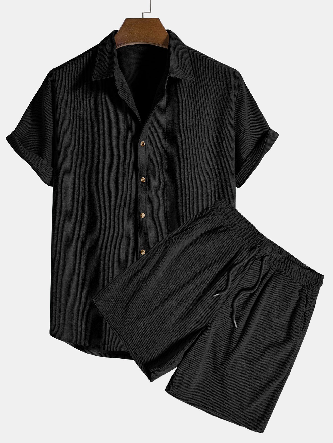 Cruz | Men's Casual Short Sleeve Shirt and Chino Pants Set