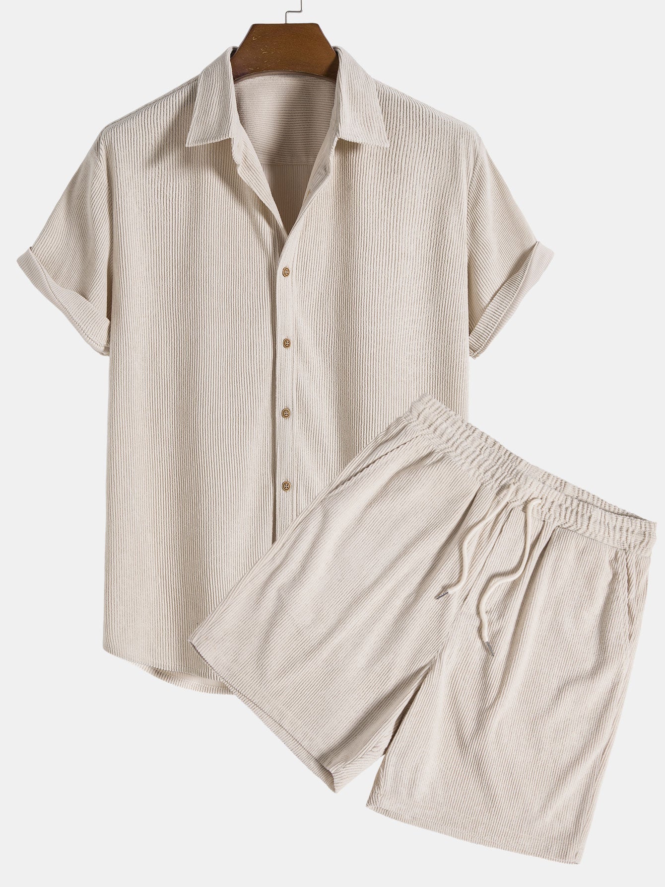 Cruz | Men's Casual Short Sleeve Shirt and Chino Pants Set