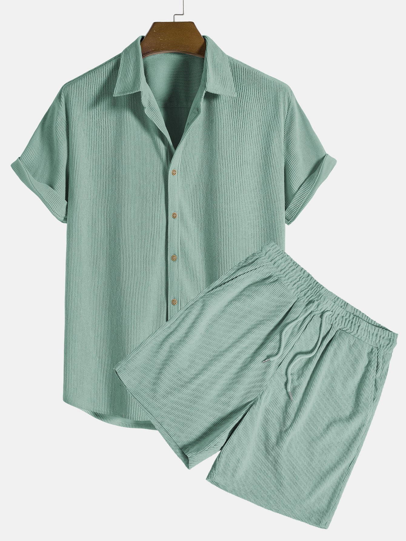 Cruz | Men's Casual Short Sleeve Shirt and Chino Pants Set