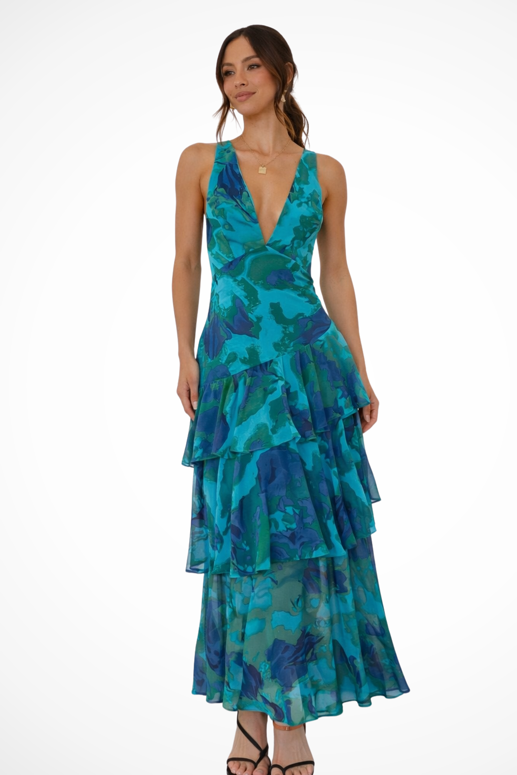 Lena | Women's Spring Floral Maxi Dress