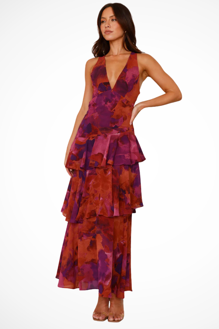 Lena | Women's Spring Floral Maxi Dress