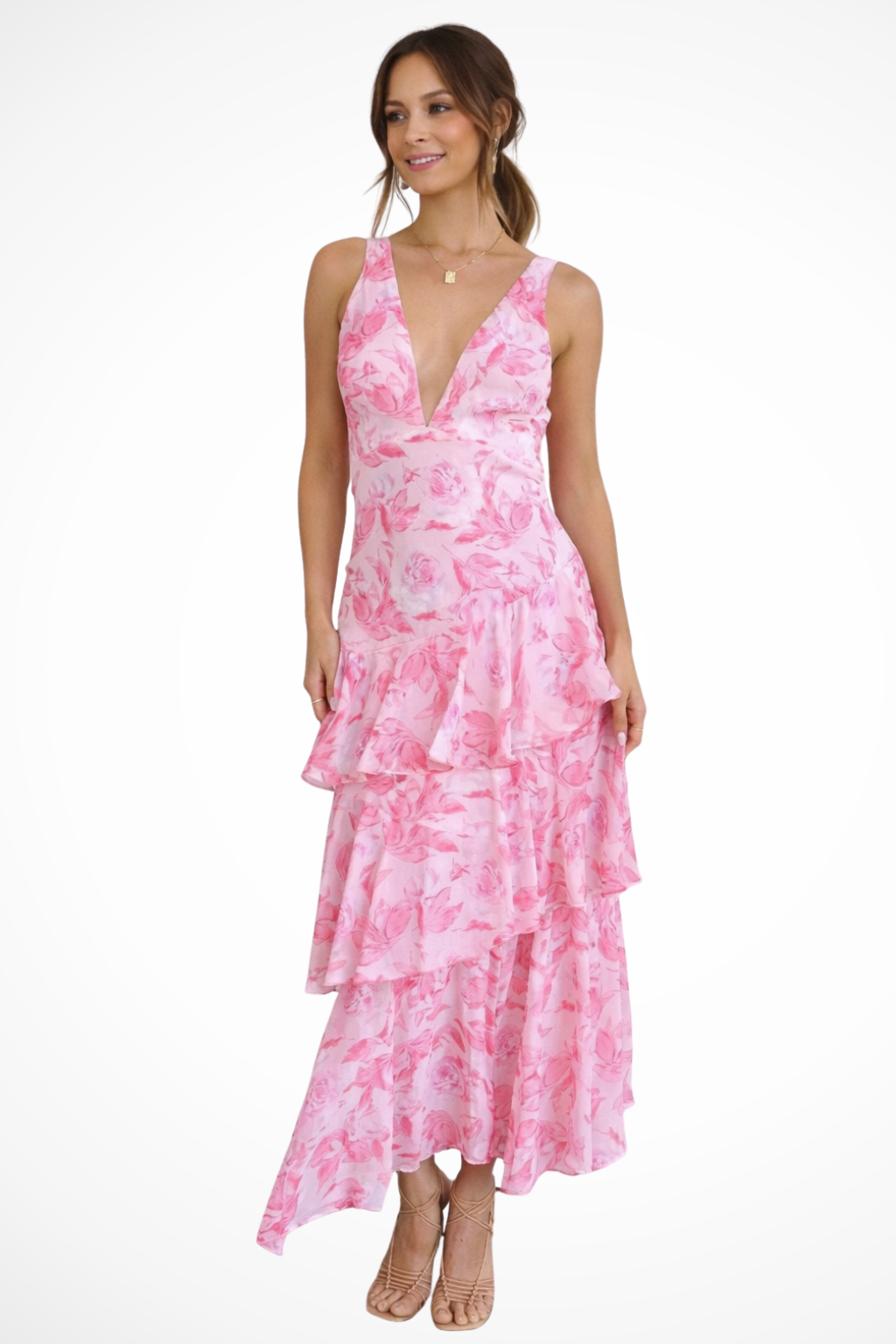 Lena | Women's Spring Floral Maxi Dress