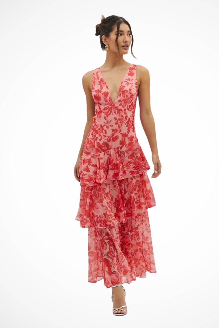 Lena | Women's Spring Floral Maxi Dress