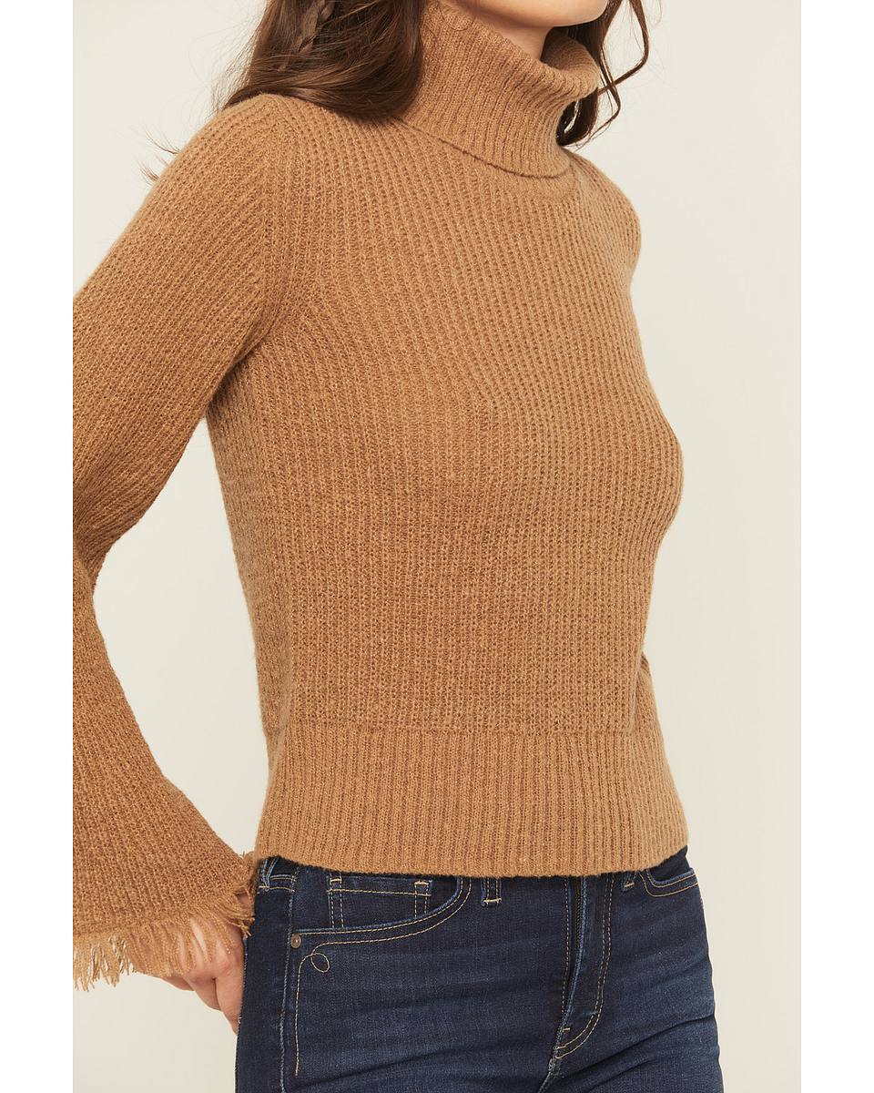 Women's Bell Sleeve Marled Sweater