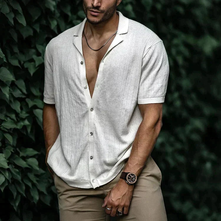 Men's Casual Lightweight Linen Shirt - Summer Fashion