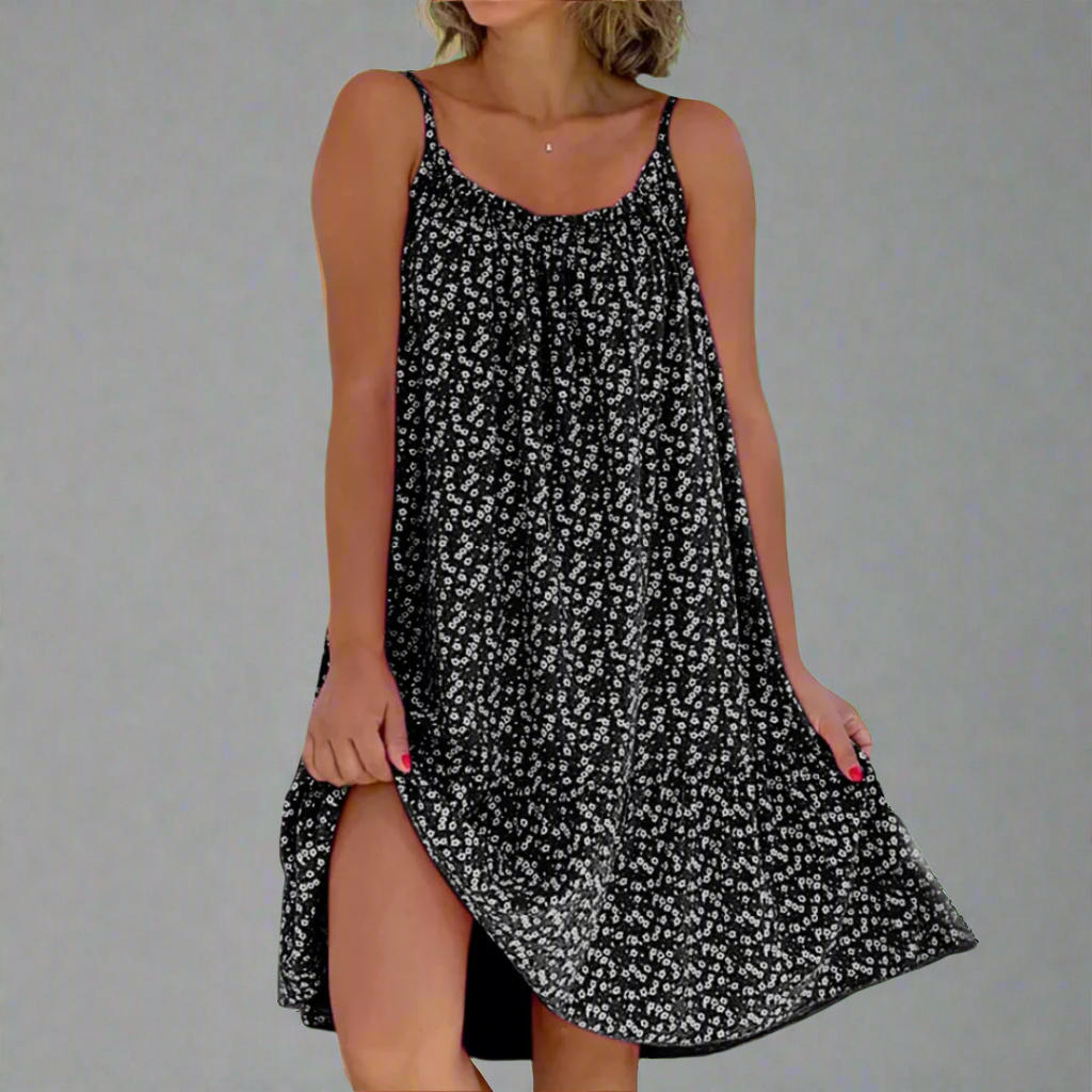 Carla | Women's Floral Sleeveless Mini Dress, Summer