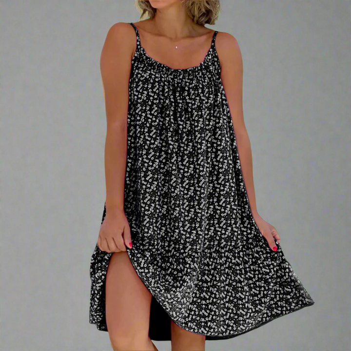 Carla | Women's Floral Sleeveless Mini Dress, Summer