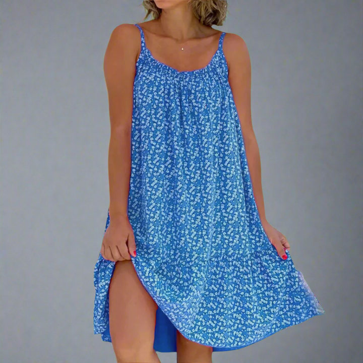 Carla | Women's Floral Sleeveless Mini Dress, Summer