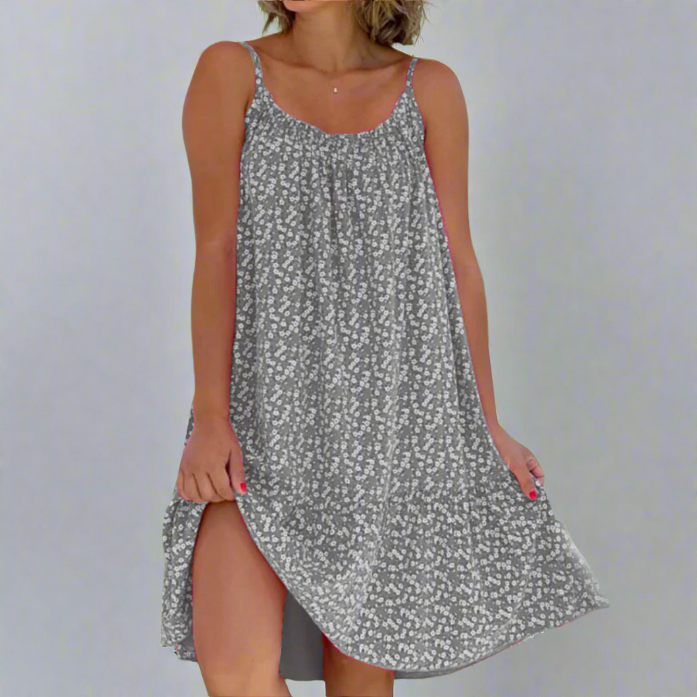 Carla | Women's Floral Sleeveless Mini Dress, Summer