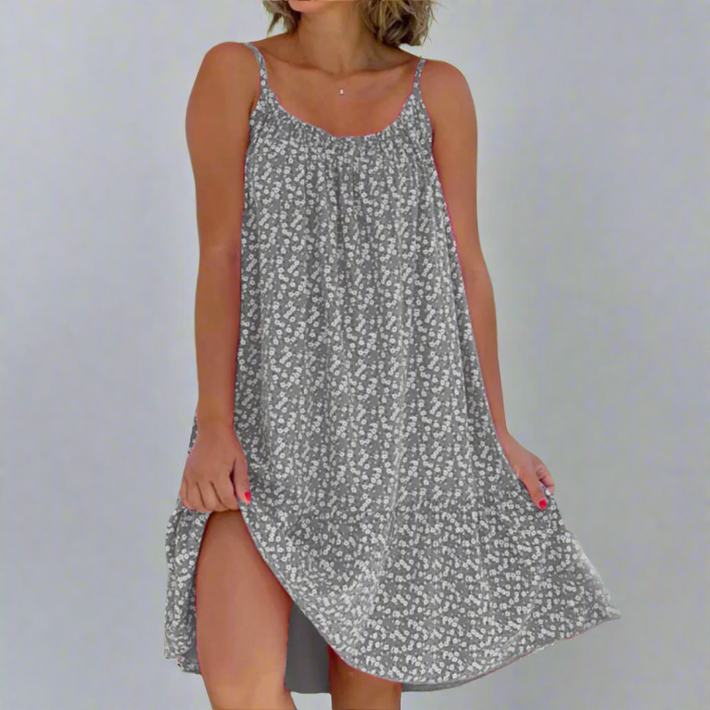 Carla | Women's Floral Sleeveless Mini Dress, Summer