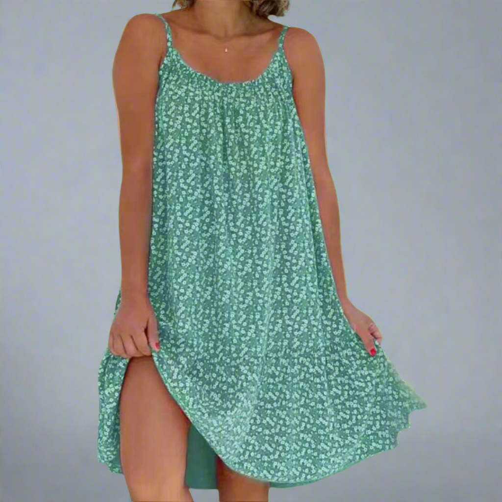 Carla | Women's Floral Sleeveless Mini Dress, Summer